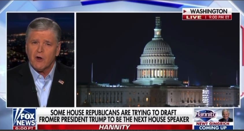 hannity:-house-republicans-“have-been-in-contact-with-with-president-trump”-in-effort-to-push-trump-as-next-speaker-(video)-|-the-gateway-pundit-|-by-jim-hoft