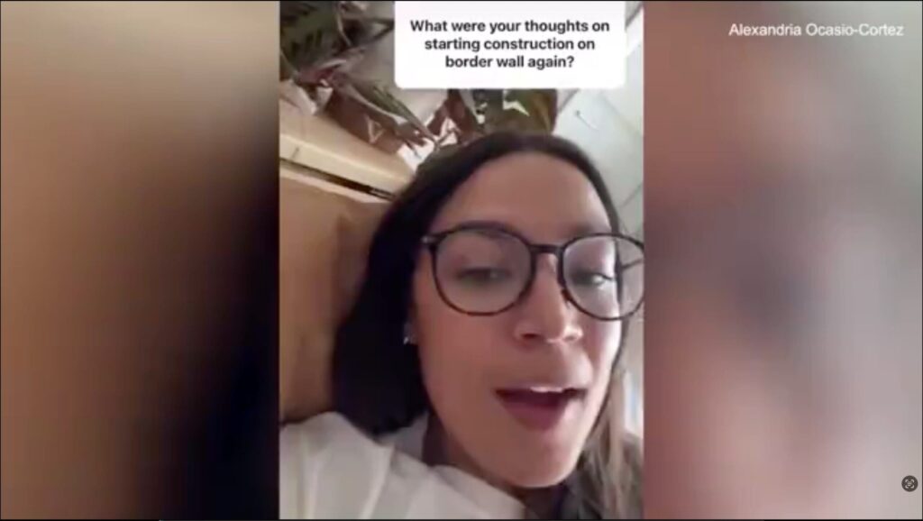 dems-in-disarray:-aoc-whines-over-joe-biden’s-sudden-reversal-on-border-wall-–-makes-ridiculous-statement-about-america-contributing-to-illegal-immigration-(video)-|-the-gateway-pundit-|-by-cullen-linebarger