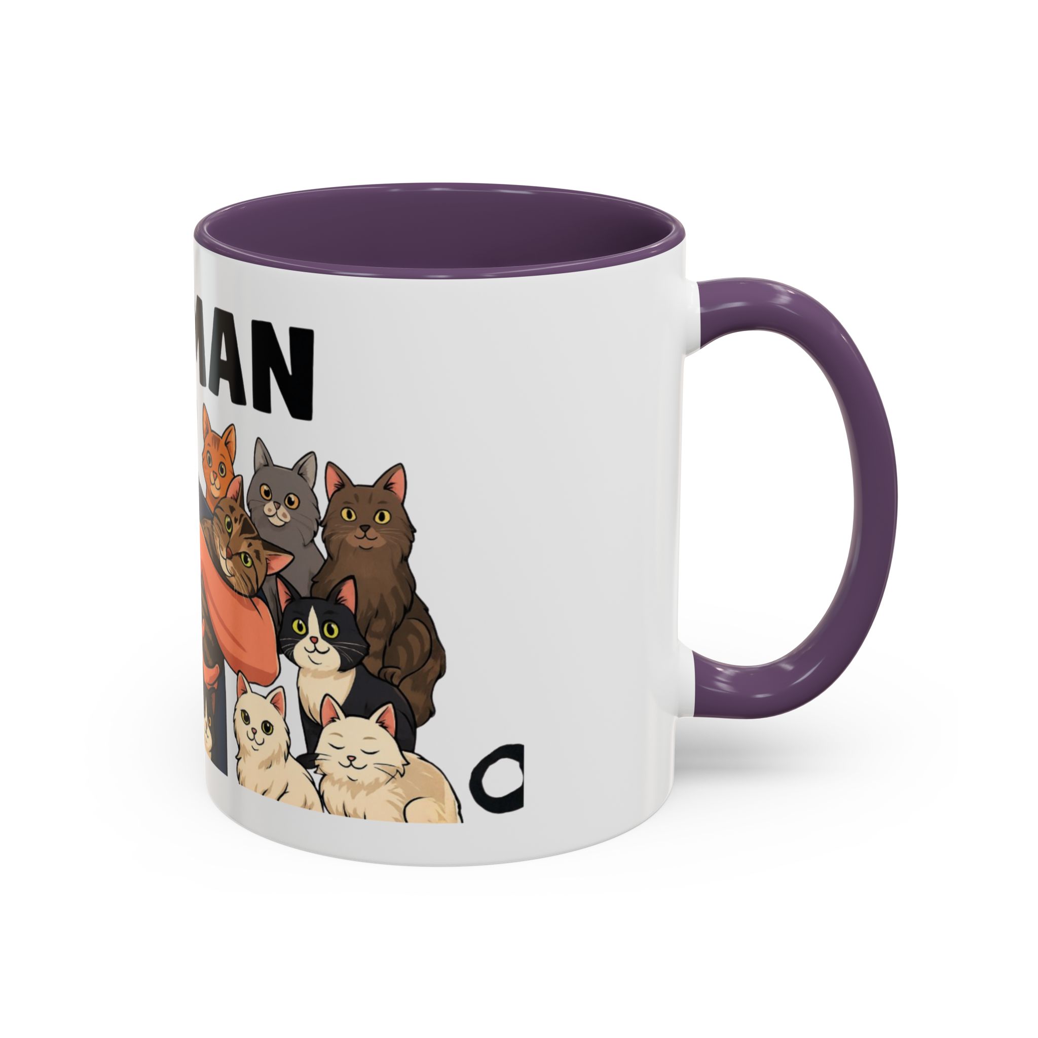 Cat Man Coffee Mug — Funny Cat Lover Accent Mug (11/15oz) - Image 5