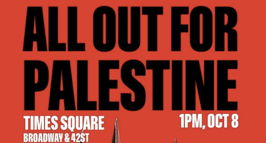 sunday-in-nyc:-democratic-socialists-of-america-–-the-party-of-ilhan-omar,-cori-bush,-rashida-tlaib,-aoc-and-jamaal-bowman-–-hold-pro-palestinian-rally-after-historic-hamas-mass-murders-|-the-gateway-pundit-|-by-margaret-flavin
