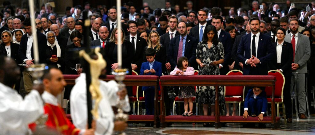 vp-vance,-family-join-good-friday-liturgy-at-vatican-between-worldwide-meetings