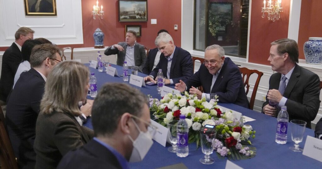 israel-war:-schumer-and-lawmakers-cut-china-trip-short-over-violence-in-israel