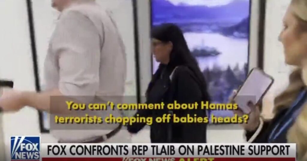 israel-hating-democrat-rashida-tlaib-confronted-about-hamas-chopping-off-babies’-heads-–-refuses-to-answer-(video)-|-the-gateway-pundit-|-by-jim-hoft