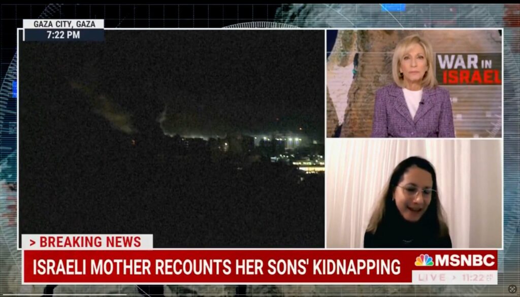watch:-israel-mom-whose-children-were-abducted-by-hamas-terrorists-goes-off-on-vile-andrea-mitchell-for-asking-a-dumb-question-about-the-nation’s-justified-attacks-against-gaza-|-the-gateway-pundit-|-by-cullen-linebarger