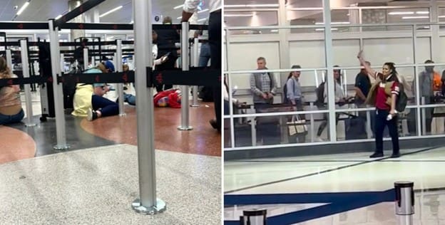 travelers-frightened-as-deranged-woman-stabs-three-people,-including-elderly-cop,-during-violent-rampage-at-atlanta-international-airport-–-suspect-later-identified-and-arrested-(video)-|-the-gateway-pundit-|-by-cullen-linebarger