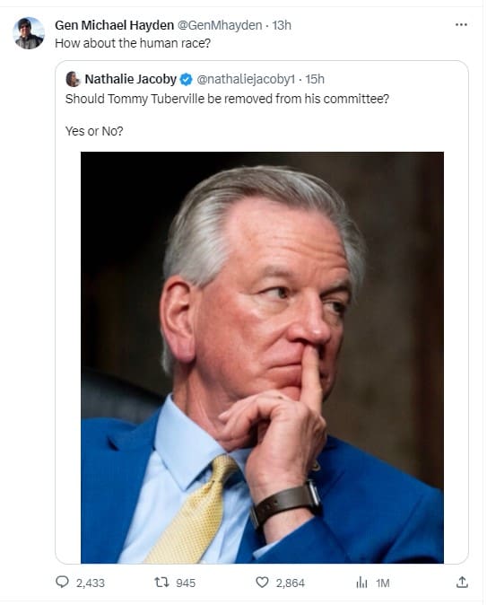 unhinged-former-cia-director-michael-hayden-calls-for-assassination-of-gop-sen.-tommy-tuberville