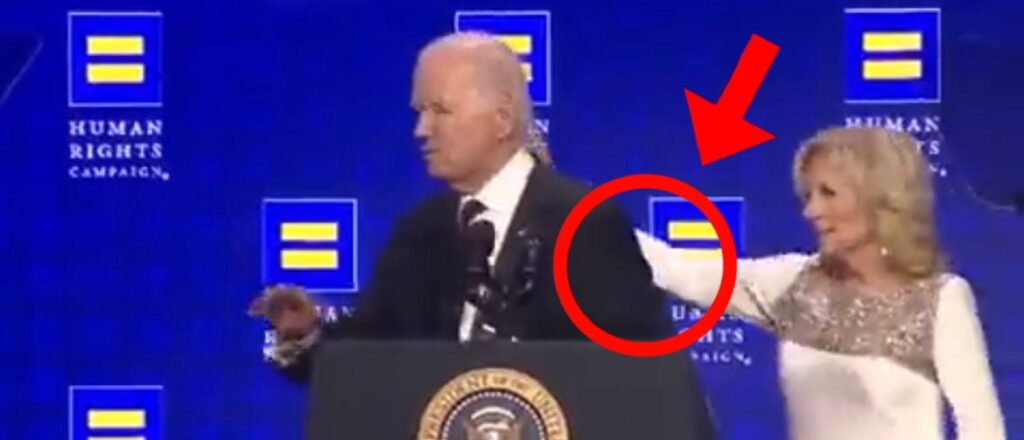 first-lady-ushers-confused-biden-off-stage