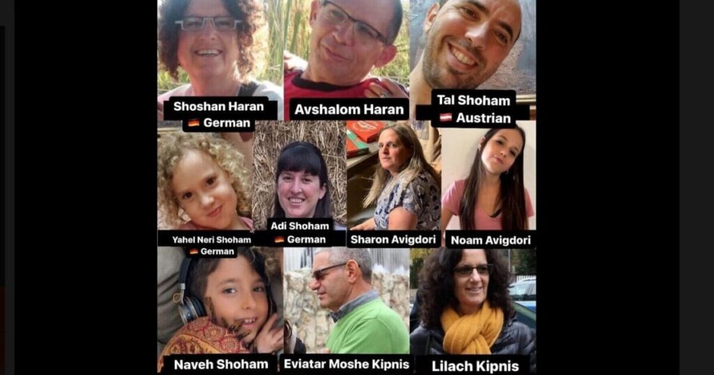 horror:-ten-members-from-same-jewish-family-including-three-children-taken-hostage-by-hamas-during-deadly-raid-|-the-gateway-pundit-|-by-jim-hoft