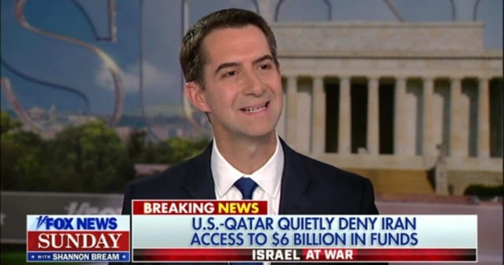 senator-cotton-tells-dhs-to-deport-foreign-nationals-who-support-hamas-|-the-gateway-pundit-|-by-david-greyson