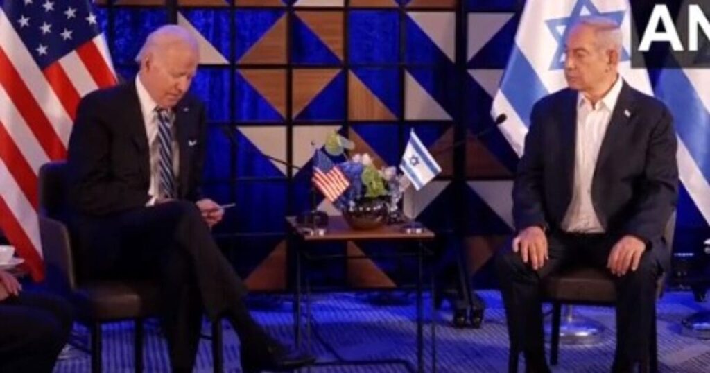 joe-biden-so-weak-he-reads-softly-from-note-cards-during-his-meeting-with-israeli-leader-benjamin-netanyahu-as-war-breaks-out-around-him-|-the-gateway-pundit-|-by-jim-hoft
