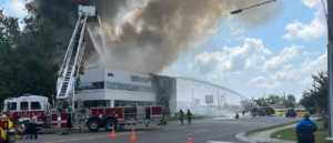 hit-and-run-leads-to-veterinary-clinic-exploding,-injuring-firefighters