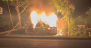 watch:-army-football-player-runs-toward-fire,-pulls-man-from-burning-car-days-after-first-game