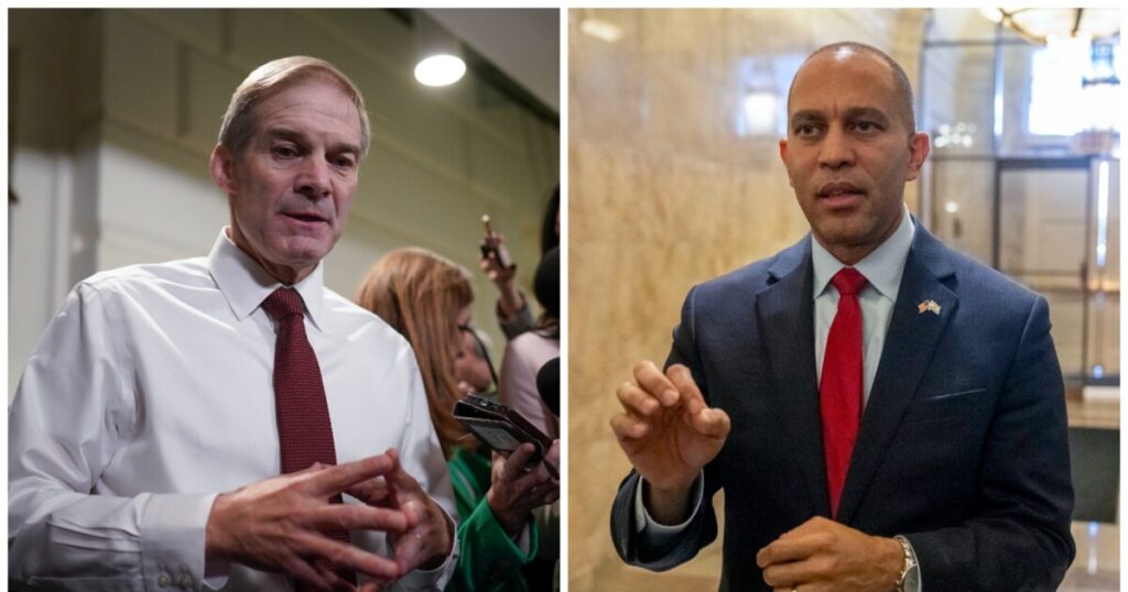 jeffries-slams-jordan-as-a-‘clear-and-present-danger’-to-democracy-as-speaker-fight-drags-on