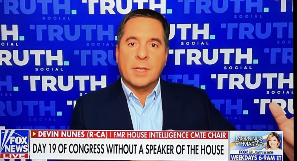 former-trump-advisor-kash-patel-proposes-truth-social-ceo-and-former-congressman-devin-nunes-for-speaker-of-the-house!-|-the-gateway-pundit-|-by-jordan-conradson