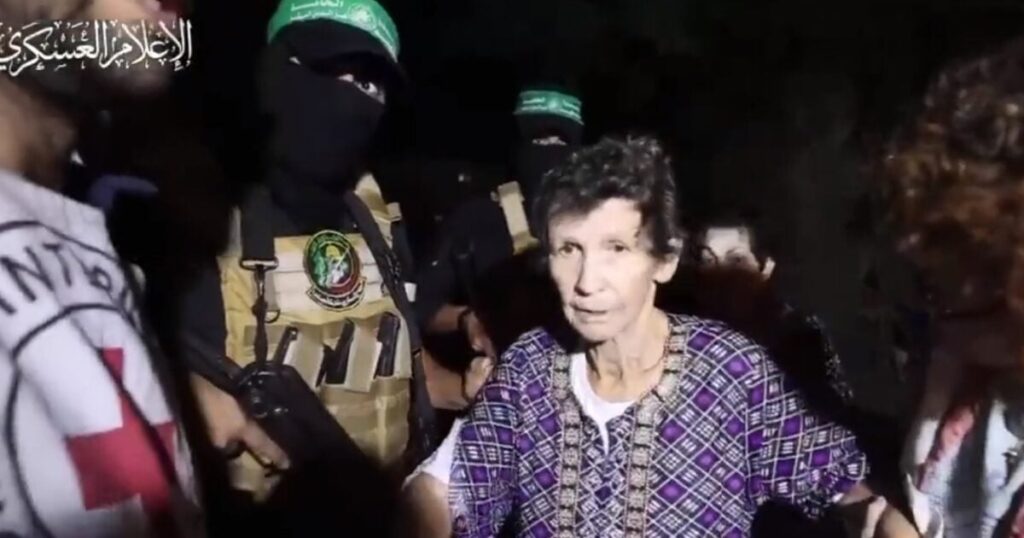 first-video-and-images:-hamas-turns-over-two-80-year-old-isreali-women-who-were-taken-hostage-during-deadly-invasion-in-southern-israel-|-the-gateway-pundit-|-by-jim-hoft