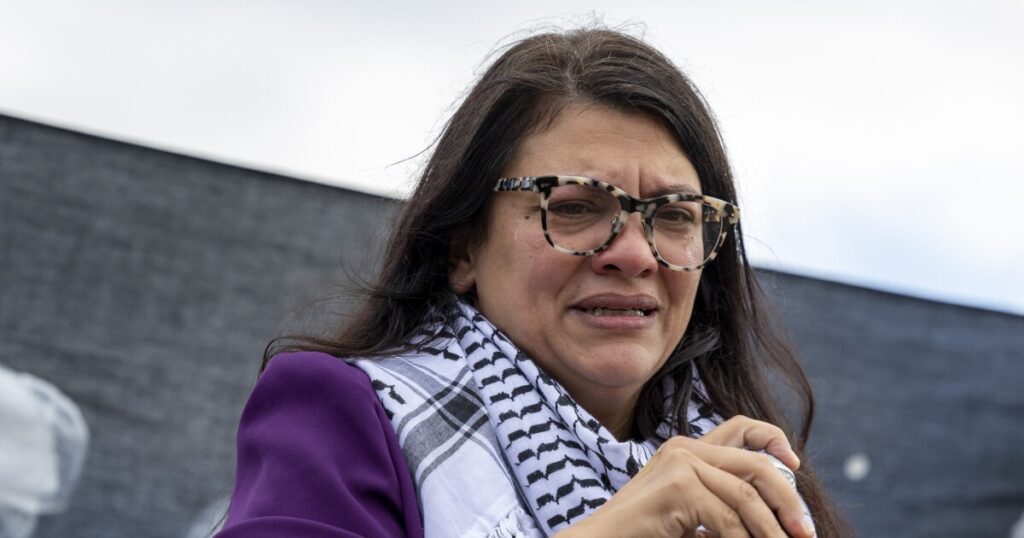 israel-war:-rashida-tlaib-triples-down-on-gaza-hospital-bombing-comments