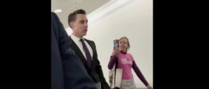 exclusive:-josh-hawley-gives-code-pink-activist-a-taste-of-her-own-medicine