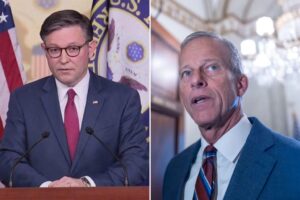 johnson-and-thune-at-cross-roads-over-‘arctic-frost’-surprise