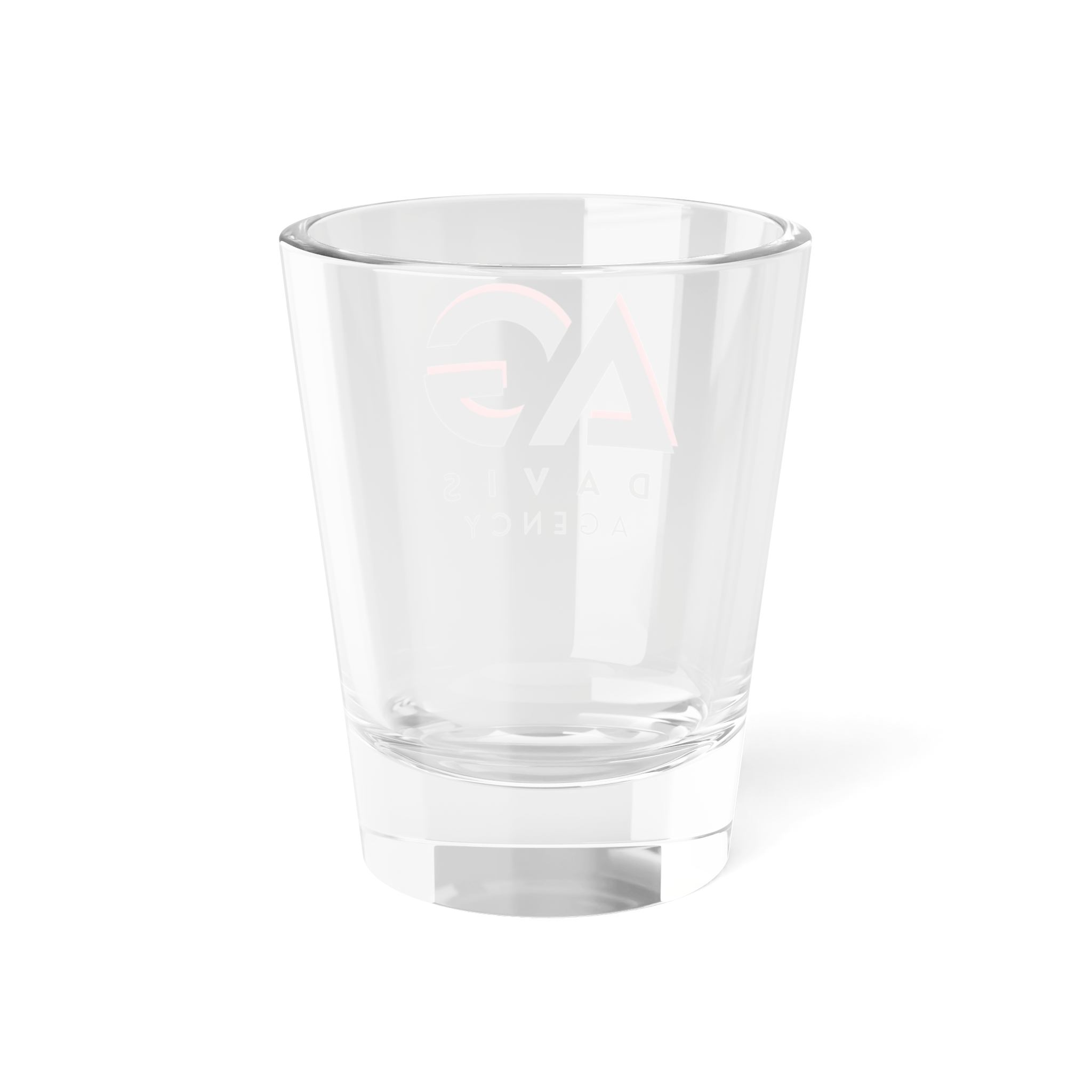 Davis Agency AG Logo 1.5oz Shot Glass – Branded Promotional Barware - Image 3