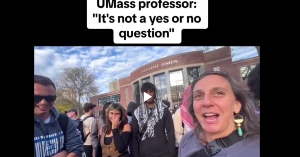 ‘it’s-not-a-yes-or-no-question”-–-crazed-umass-professor-rachel-weber-refuses-to-say-hamas-slaughter-of-1,400-civilian-jews-was-a-terrorist-act-(video)-|-the-gateway-pundit-|-by-jim-hoft