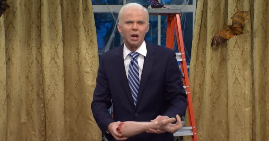 why-now?-snl-lightly-roasts-biden-over-his-age-in-halloween-skit-with-cameo-from-christopher-walken-(video)-|-the-gateway-pundit-|-by-cassandra-macdonald