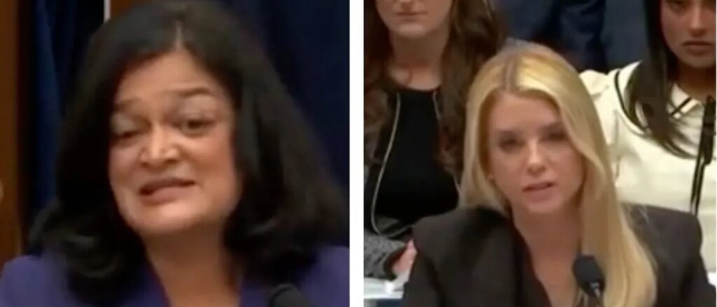 sparks-fly-when-far-left-democrat-shouts-at-pam-bondi-about-epstein-files-for-3-minutes-straight