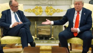 watch-live:-trump-hosts-friedrich-merz-amid-iran-conflict