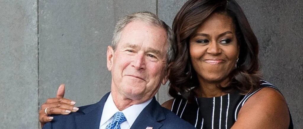 george-w.-bush-addresses-famous-viral-moment-with-michelle-obama-at-funeral