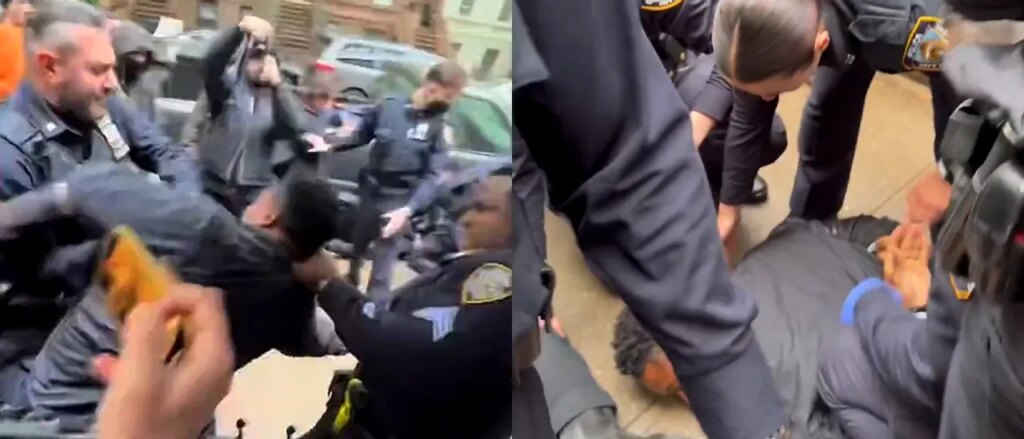 watch-police-throw-city-councilmember-to-ground-at-protest
