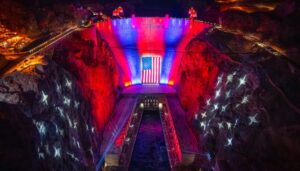 hoover-dam-turns-red,-white,-and-blue-for-america-250