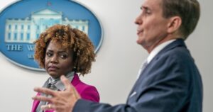 anti-israel-white-house-vandalism-‘obviously-not’-appropriate,-jean-pierre-says
