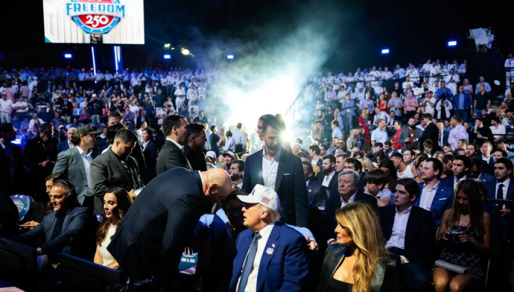 trump-mixes-sports-and-patriotism-with-ufc-freedom-250-show