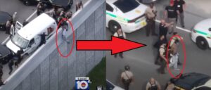 video-shows-vehicle-theft-suspect-hanging-from-overpass-to-escape-police-after-car-chase