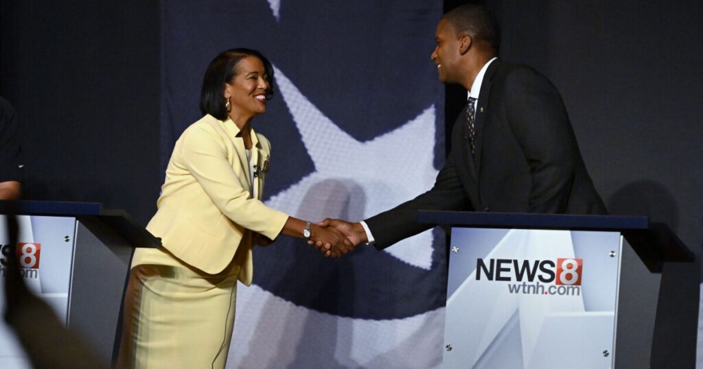 rep.-jahana-hayes-and-challenger-george-logan-in-tight-race-for-connecticut-house-seat:-poll