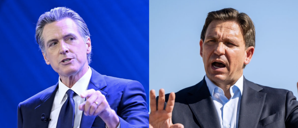 gavin-newsom’s-pac-hits-desantis-with-attack-ad-ahead-of-high-profile-debate