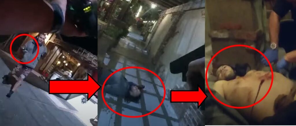cops-shoot-homeless-man-who-brandished-knife-and-bottle-at-them,-video-shows
