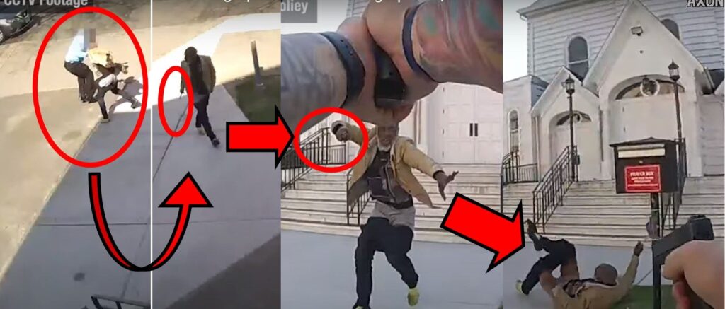 cops-shoot-man-brandishing-knife-after-he-allegedly-stabs-church-security-guard,-video-shows