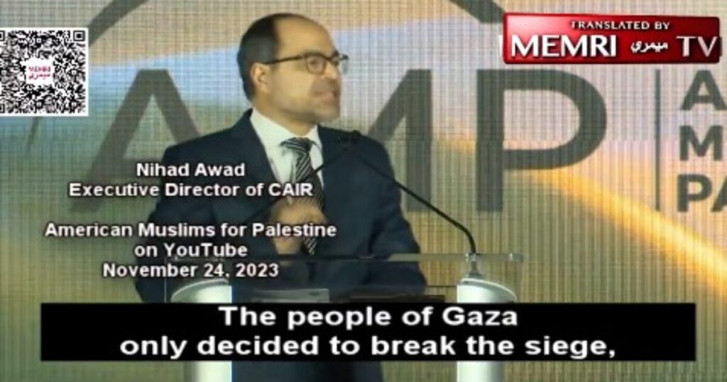 president-of-cair-nihad-awad-–-who-is-a-joe-biden-‘partner’-on-‘anti-semitism’-–-cheers-slaughter-of-1,300-jews-in-southern-israel-on-oct.-7-(video)-|-the-gateway-pundit-|-by-jim-hoft