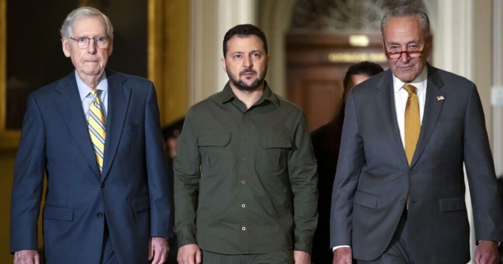 mcconnell’s-ukraine-support-tested-by-zelensky-visit-and-gop-border-fight
