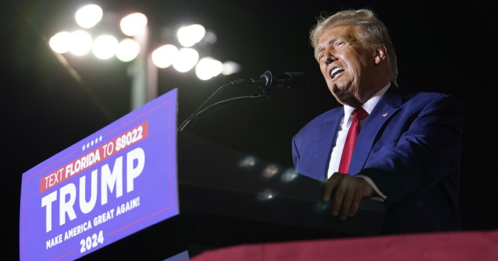 trump-selling-another-round-of-nfts,-this-time-featuring-his-iconic-mug-shot-suit