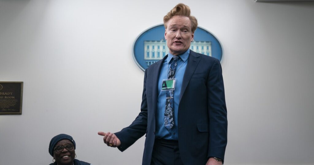 conan-o’brien-visits-the-white-house-and-scores-podcast-interview-with-biden