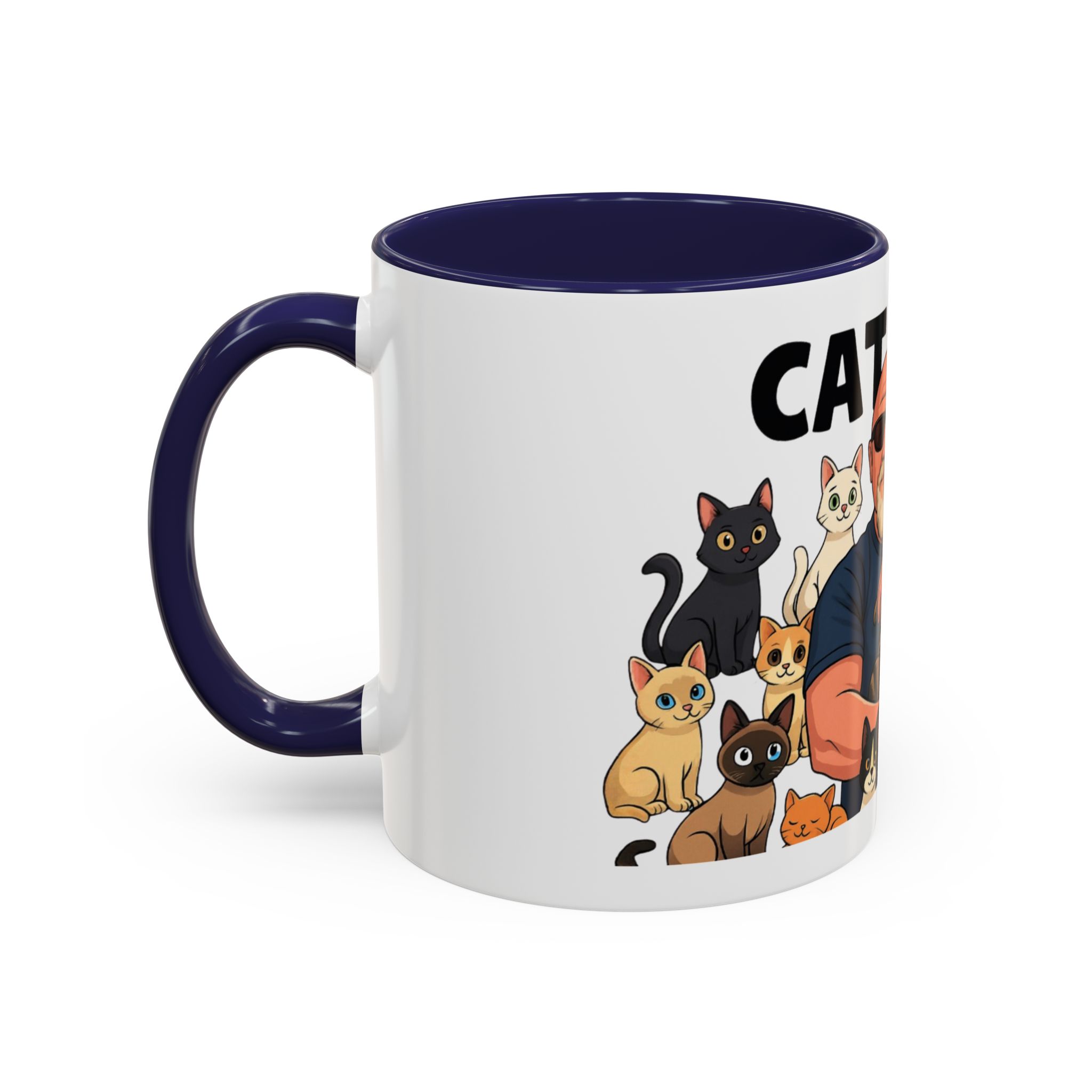 Cat Man Coffee Mug — Funny Cat Lover Accent Mug (11/15oz) - Image 22