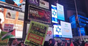 pro-palestinian-protesters-descend-on-new-york-city-transportation-hubs