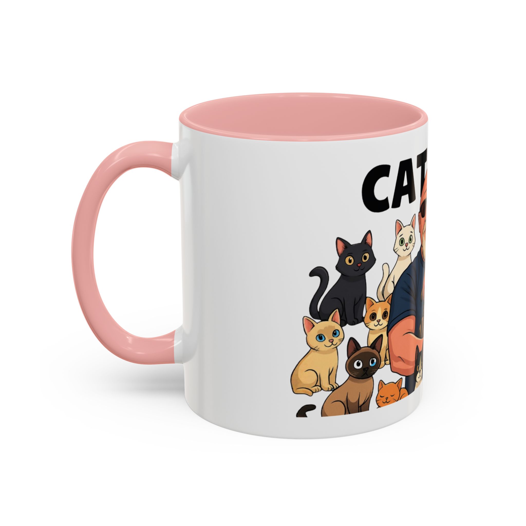 Cat Man Coffee Mug — Funny Cat Lover Accent Mug (11/15oz) - Image 30