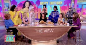 the-view-celebrates-ana-navarro-with-decadence,-drag-queens,-and-desantis-bashing