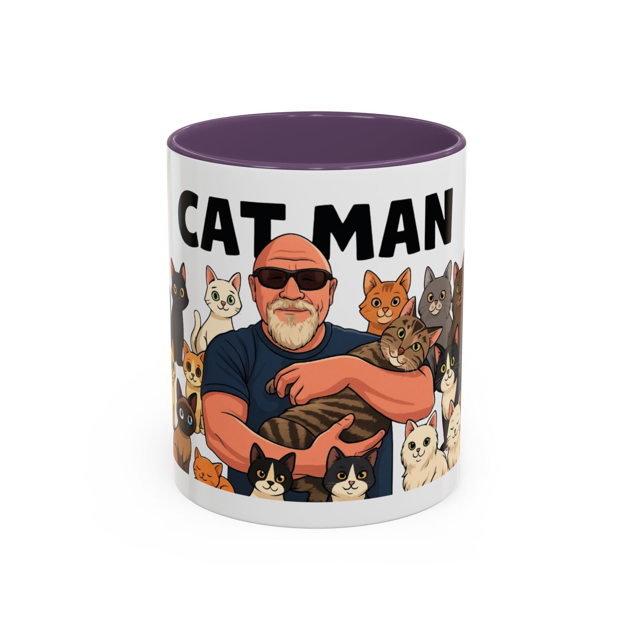 Cat Man Coffee Mug — Funny Cat Lover Accent Mug (11/15oz) - Image 17