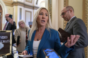 mtg-threatens-new-round-of-speaker-chaos-if-johnson-cuts-deal-with-democrats-on-ukraine