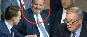 watch-ted-cruz’s-reaction-as-fellow-gop-senator-josh-hawley-grills-democrat-dick-durbin