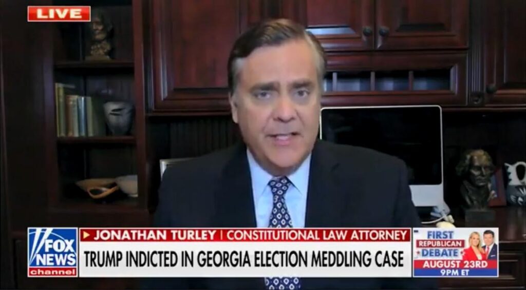 jonathan-turley-reacts-to-fani-willis’s-rico-&-conspiracy-charges-against-trump-(video)-|-the-gateway-pundit-|-by-cristina-laila