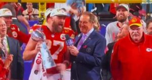 yikes.-kc’s-travis-kelce-sings-cringeworthy-song-on-stage-following-super-bowl-victory-(video)